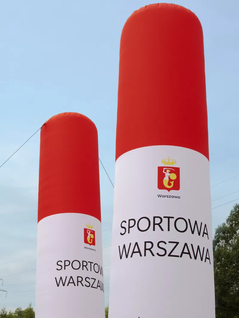 Werbesäulen mit Dauergebläse Sportowa Warszawa